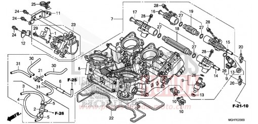 THROTTLE BODY VFR1200XDLF de 2015